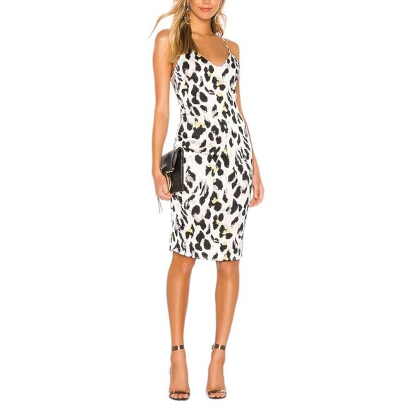 superdown Dresses & Skirts - Superdown NWT Fierra Midi Dress Leopard Print Sz L